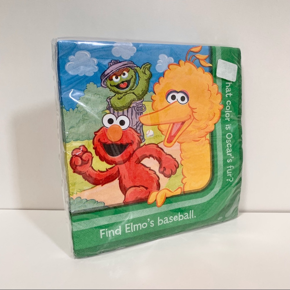 Vintage y2k Sesame Street napkins